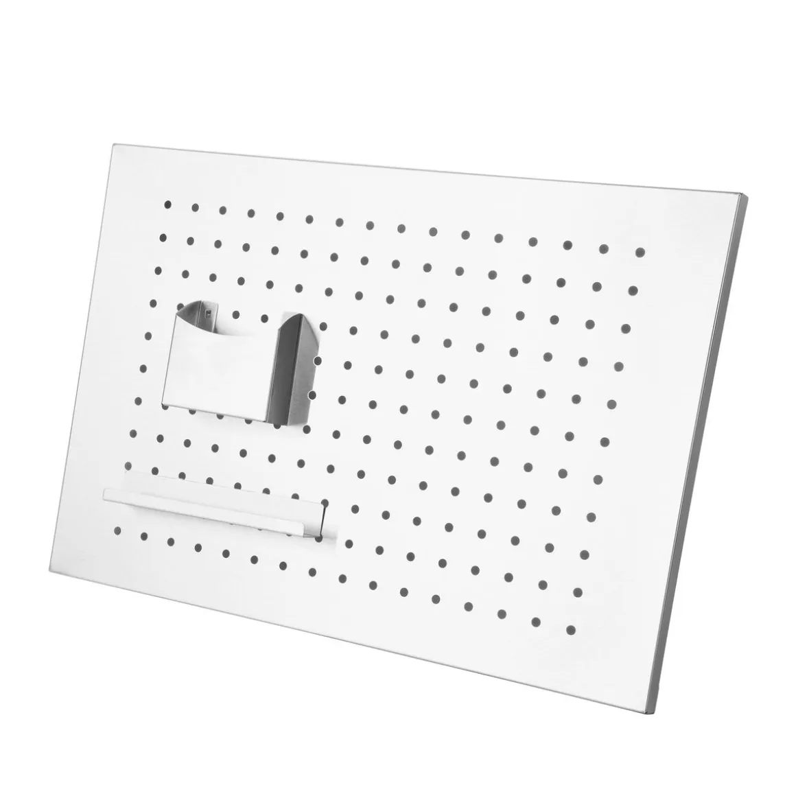 Magnettafel Lochwand Edelstahl 50 x 34 cm