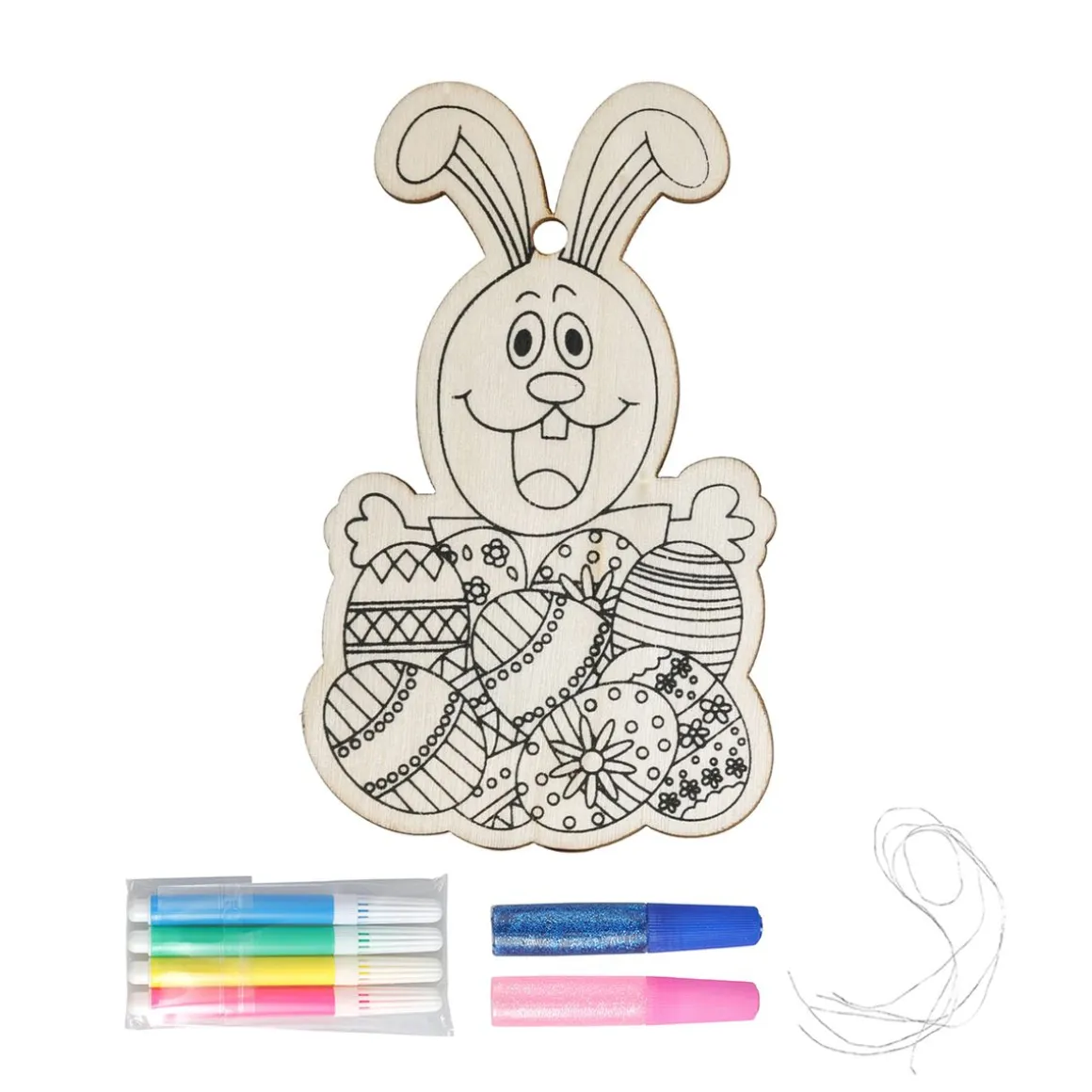 Malset Ostern Holz 7-teilig