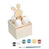 Malset Ostern Holz 12-teilig bunt
