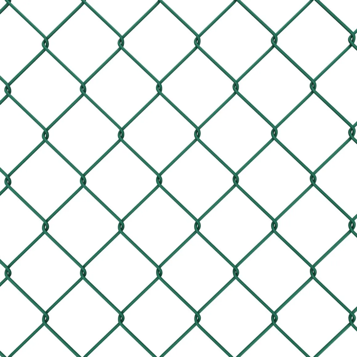 Maschendrahtzaun Komplettset grün 1.5 x 15 m