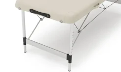 Massageliege 2-Zonen Alu beige