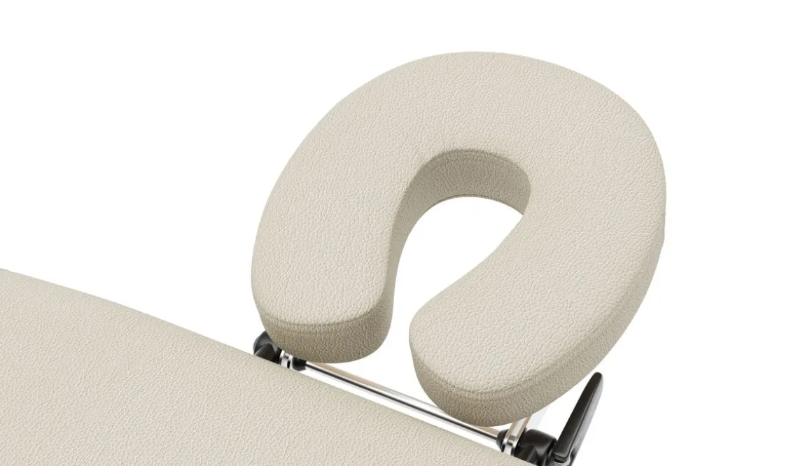 Massageliege 2-Zonen Alu beige