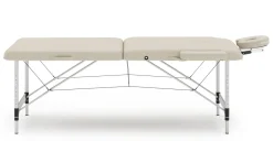 Massageliege 2-Zonen Alu beige