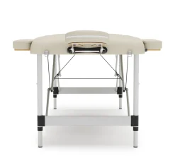 Massageliege 2-Zonen Alu beige