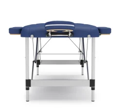 Massageliege 2-Zonen Alu blau