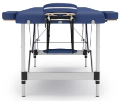 Massageliege 3-Zonen Alu blau
