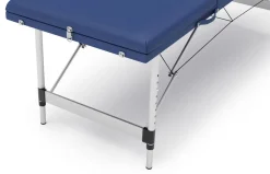 Massageliege 3-Zonen Alu blau