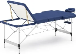 Massageliege 3-Zonen Alu blau