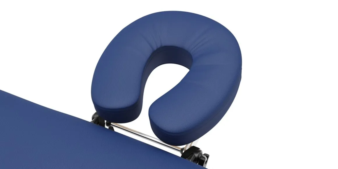 Massageliege 3-Zonen Alu blau