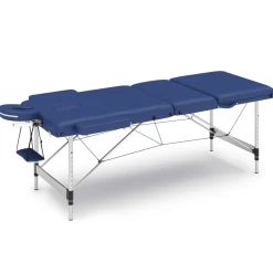 Massageliege 3-Zonen Alu blau