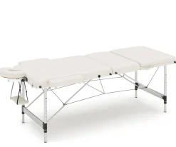Massageliege 3-Zonen Alu weiss
