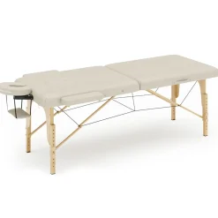 Massageliege 2-Zonen beige