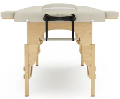 Massageliege 2-Zonen beige