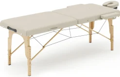 Massageliege 2-Zonen beige