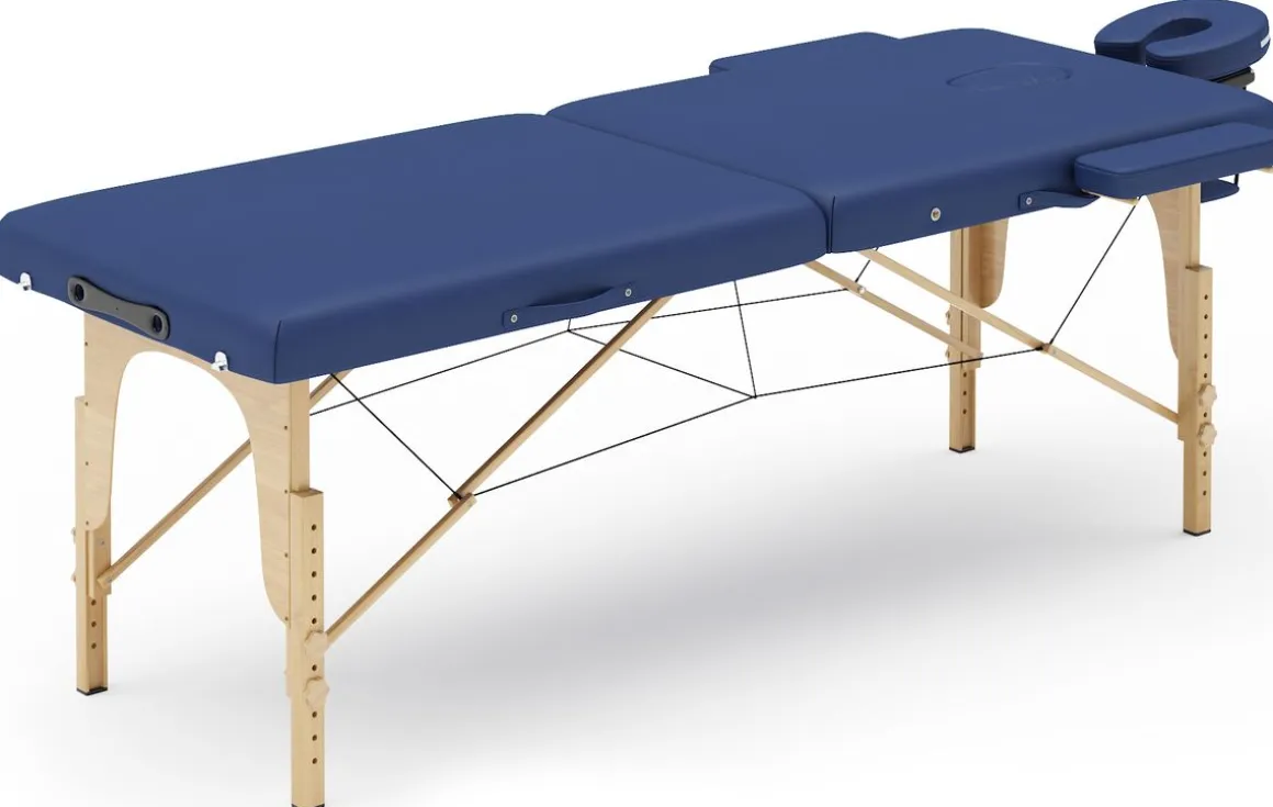 Massageliege 2-Zonen blau
