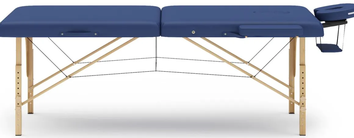 Massageliege 2-Zonen blau