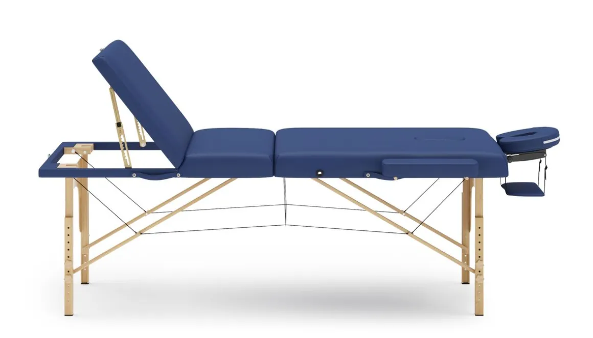 Massageliege 3-Zonen blau