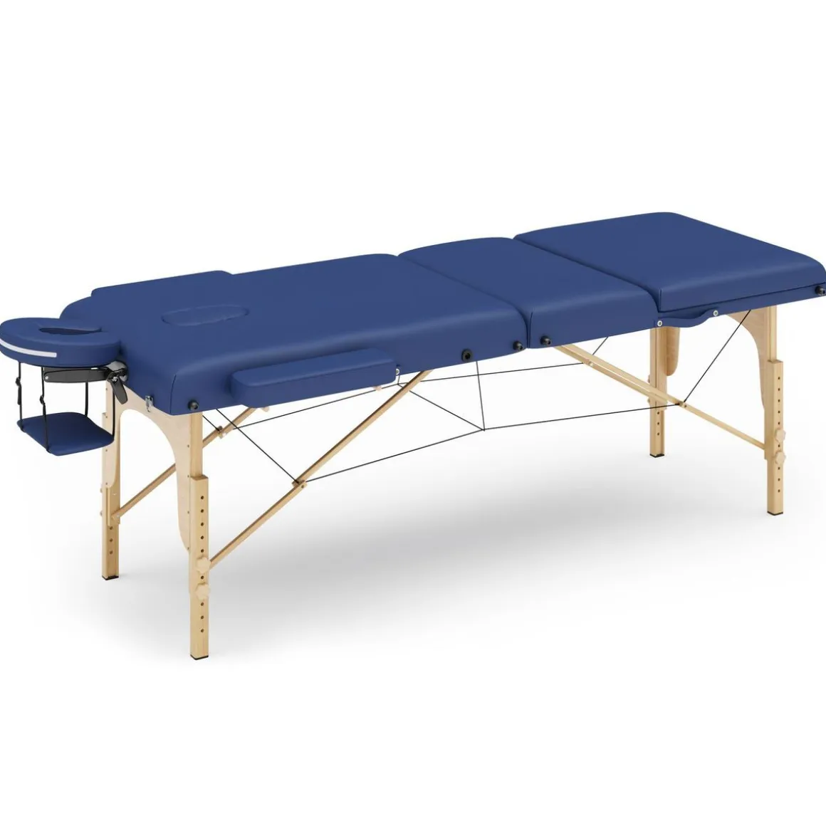Massageliege 3-Zonen blau