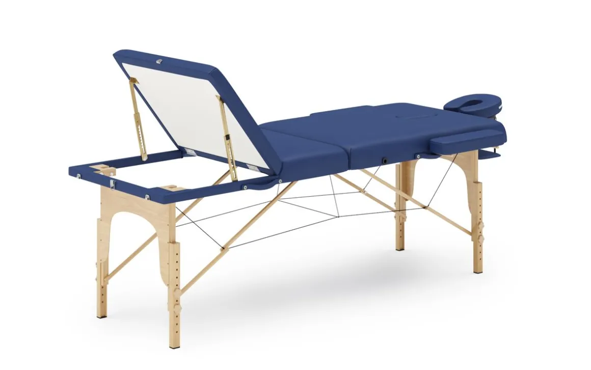Massageliege 3-Zonen blau