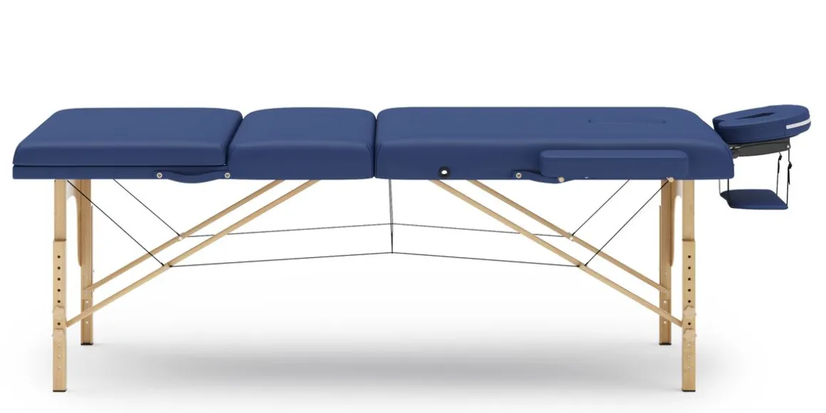 Massageliege 3-Zonen blau