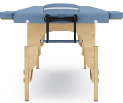 Massageliege 2-Zonen hellblau