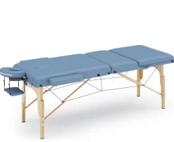 Massageliege 3-Zonen hellblau