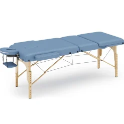 Massageliege 3-Zonen hellblau