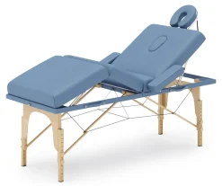 Massageliege 4-Zonen hellblau