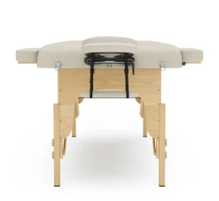 Massageliege 3-Zonen mit Lagerungsrollen beige