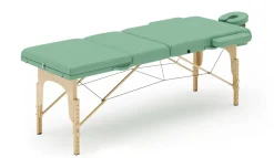 Massageliege 3-Zonen mit Lagerungsrollen türkis
