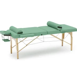 Massageliege 3-Zonen mit Lagerungsrollen türkis
