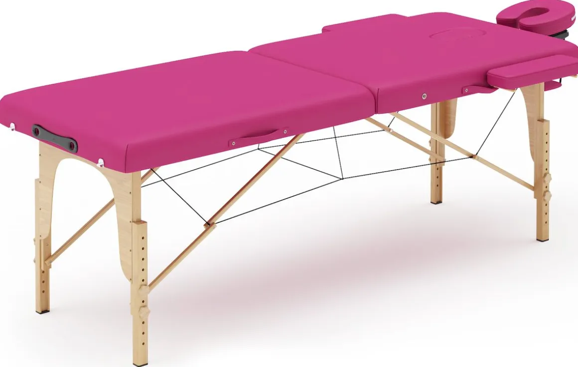 Massageliege 2-Zonen pink
