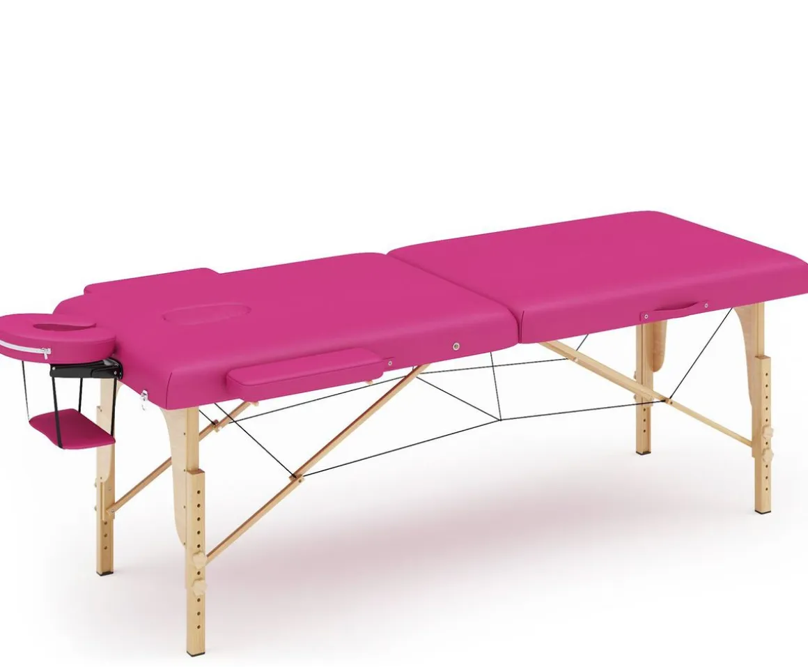 Massageliege 2-Zonen pink