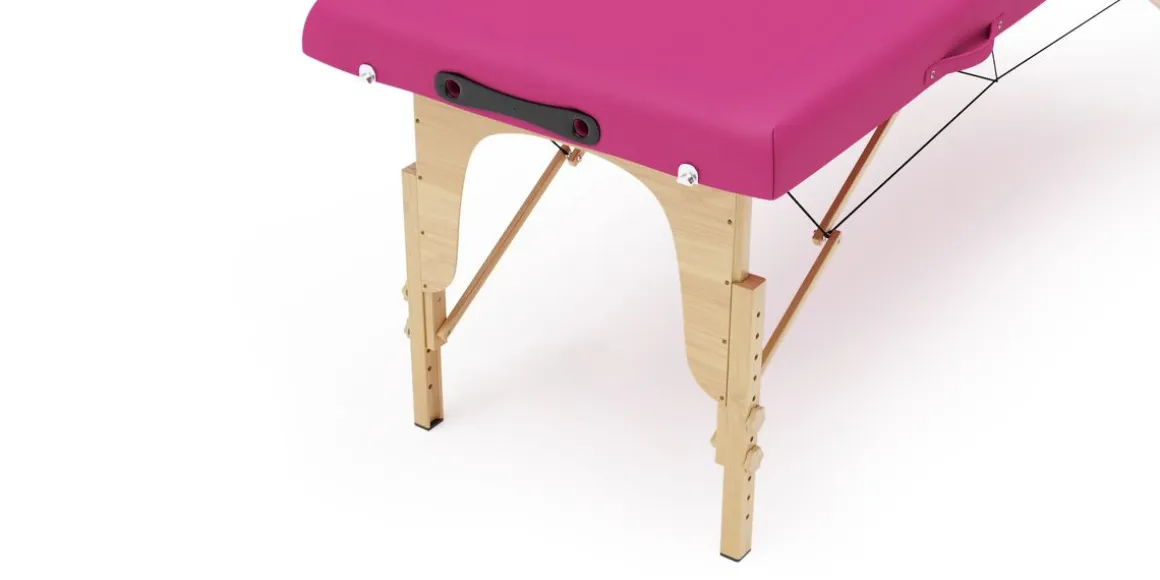 Massageliege 2-Zonen pink