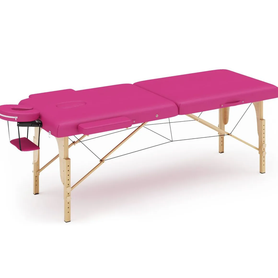 Massageliege 2-Zonen pink