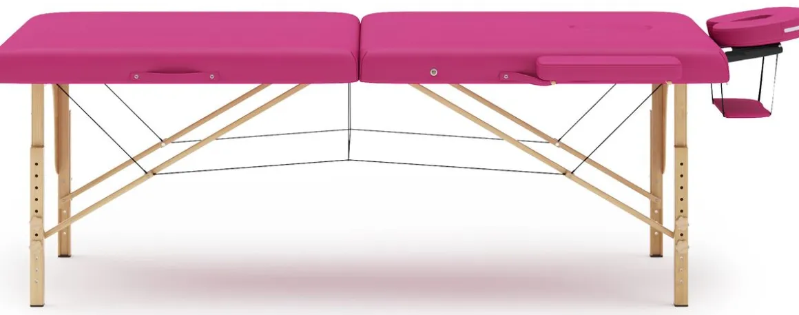 Massageliege 2-Zonen pink