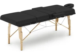 Massageliege 4-Zonen schwarz