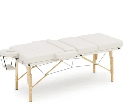 Massageliege 4-Zonen weiss