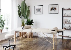 Massageliege 4-Zonen weiss