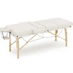 Massageliege 4-Zonen weiss