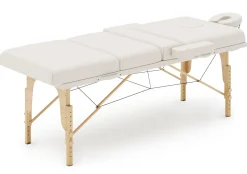 Massageliege 4-Zonen weiss