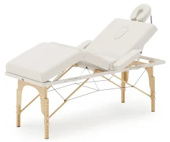 Massageliege 4-Zonen weiss