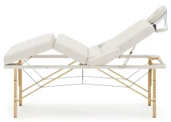 Massageliege 4-Zonen weiss