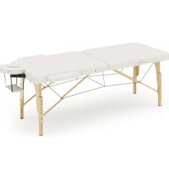 Massageliege 2-Zonen weiss