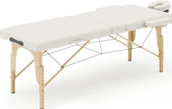 Massageliege 2-Zonen weiss