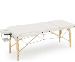 Massageliege 3-Zonen weiss
