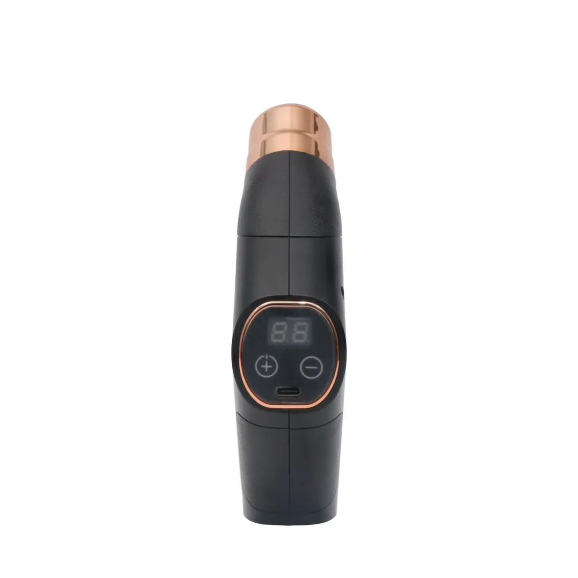 Massagepistole Doppelkopf schwarz/gold
