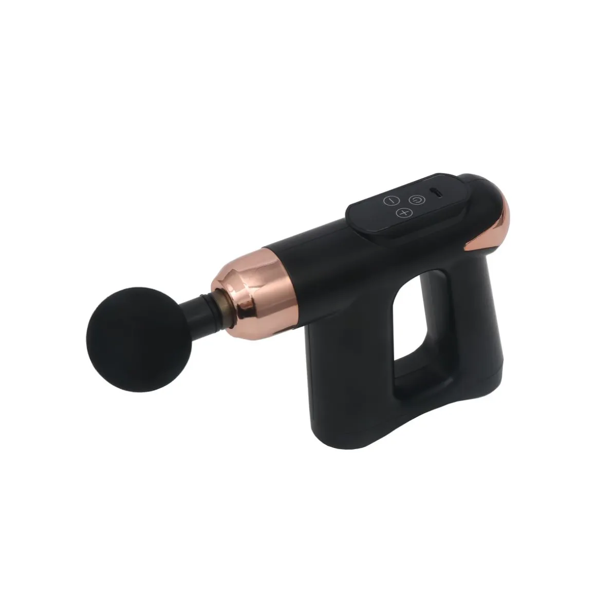 Massagepistole mit Griff schwarz/gold