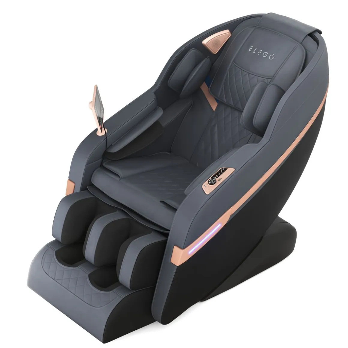 Massagesessel ELSWEIR anthrazit/schwarz