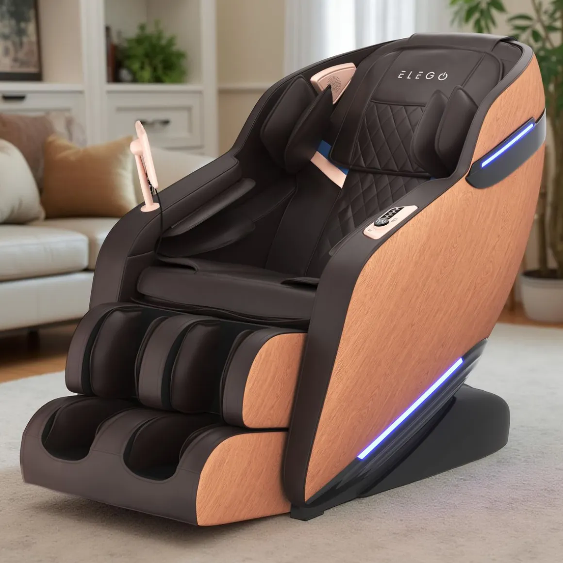 Massagesessel GLIDERA braun